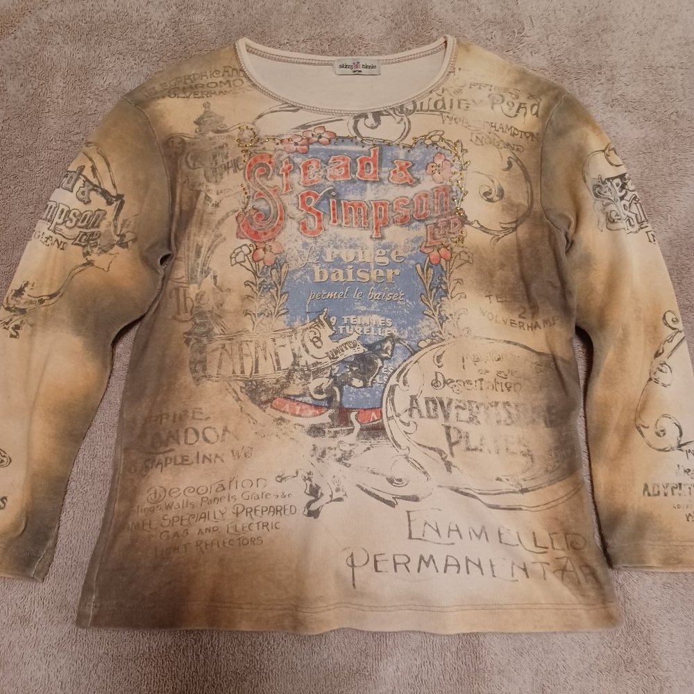 vintage Skinny Minnie shirt, women/junior L